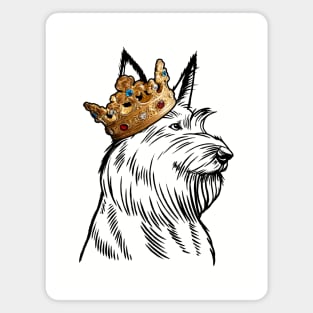 Berger Picard Dog King Queen Wearing Crown Magnet